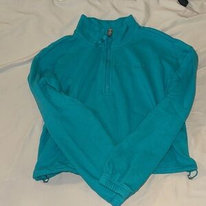 Calvin Klein Turquoise Quarter-Zip Pullover